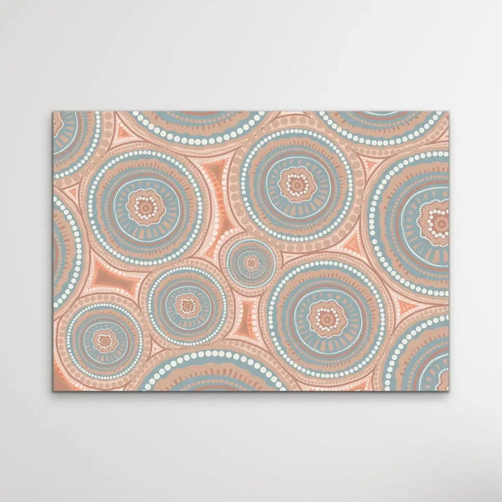 Bora Rings - Original-Aboriginal Art Print By Leah Cummins - I Heart Wall Art - Poster Print, Canvas Print or Framed Art Print