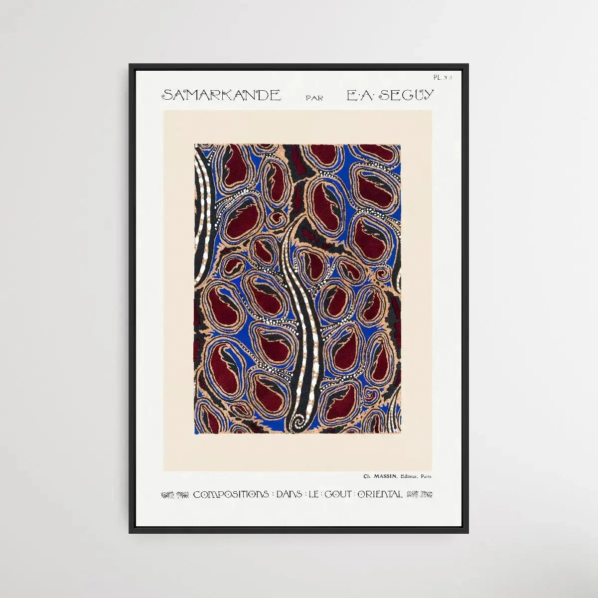 Botanical Pochoir Pattern 1 1914 by E. A. Séguy - I Heart Wall Art - Poster Print, Canvas Print or Framed Art Print