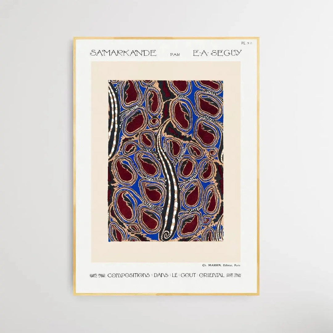 Botanical Pochoir Pattern 1 1914 by E. A. Séguy - I Heart Wall Art - Poster Print, Canvas Print or Framed Art Print