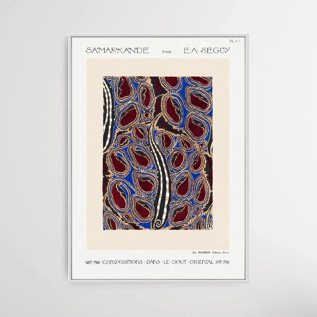 Botanical Pochoir Pattern 1 1914 by E. A. Séguy - I Heart Wall Art - Poster Print, Canvas Print or Framed Art Print