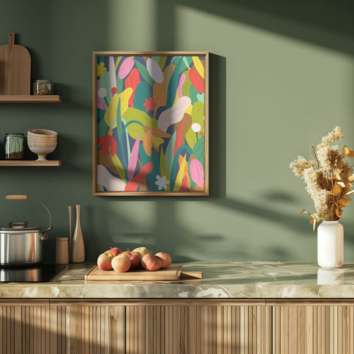 Botanical Symphony - Stretched Canvas, Poster or Fine Art Print I Heart Wall Art