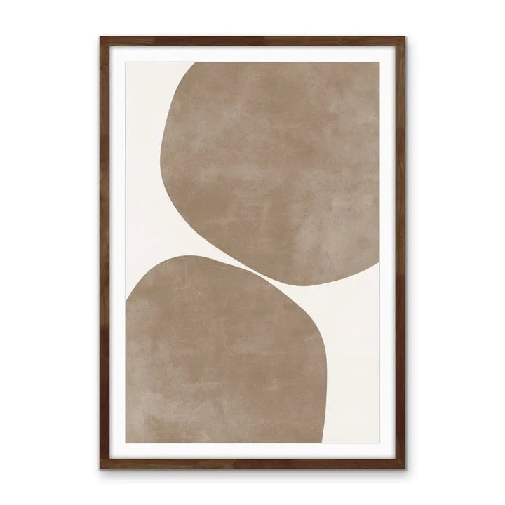Boulder -  Neutral and White Contemporary Geometric Shape Artwork Collection - Ola Collection - I Heart Wall Art