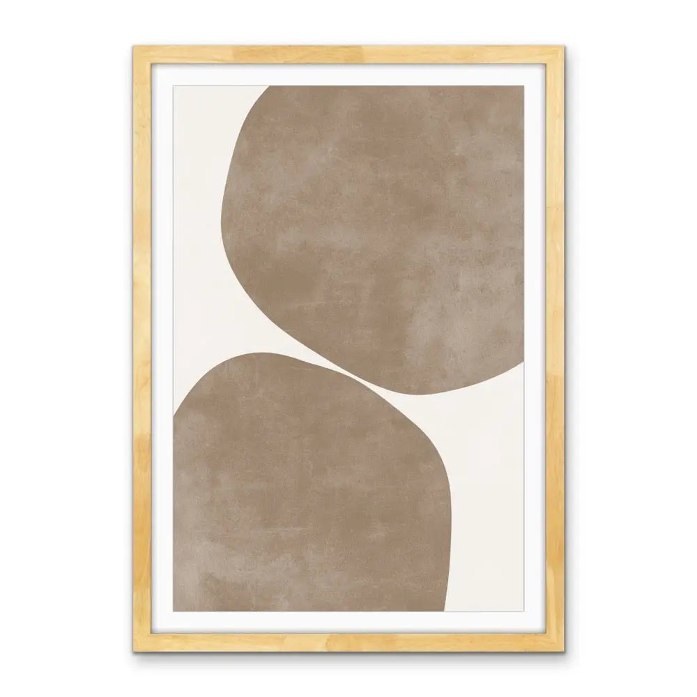 Boulder -  Neutral and White Contemporary Geometric Shape Artwork Collection - Ola Collection - I Heart Wall Art