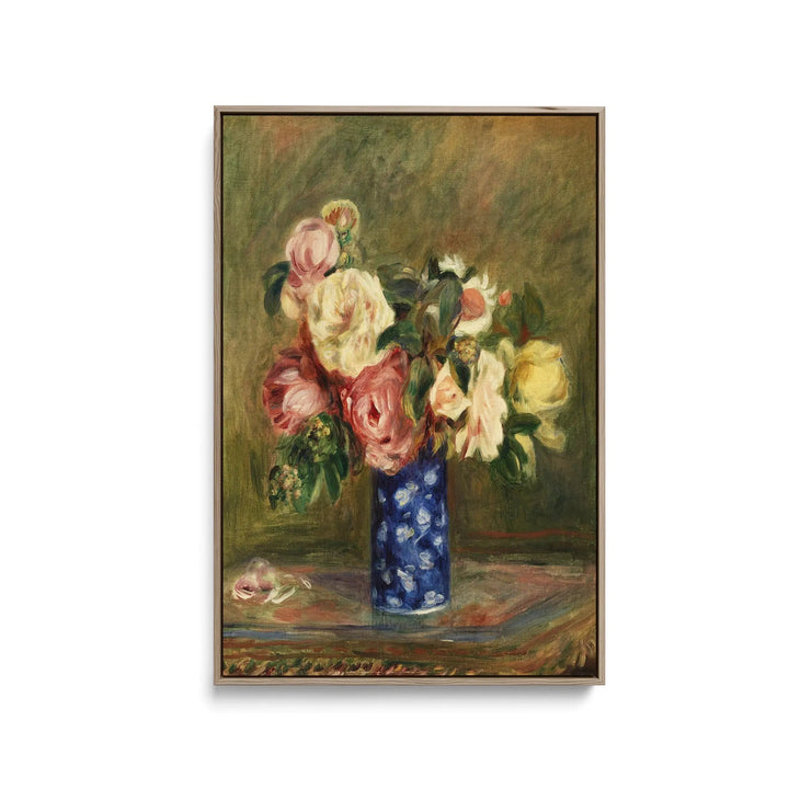 Bouquet of Roses (Le Bouquet de Roses) (1882) by Pierre-Auguste Renoir - Stretched Canvas Print or Framed Fine Art Print - Artwork I Heart Wall Art Australia 