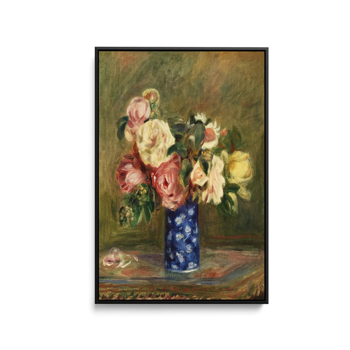 Bouquet of Roses (Le Bouquet de Roses) (1882) by Pierre-Auguste Renoir - Stretched Canvas Print or Framed Fine Art Print - Artwork I Heart Wall Art Australia 
