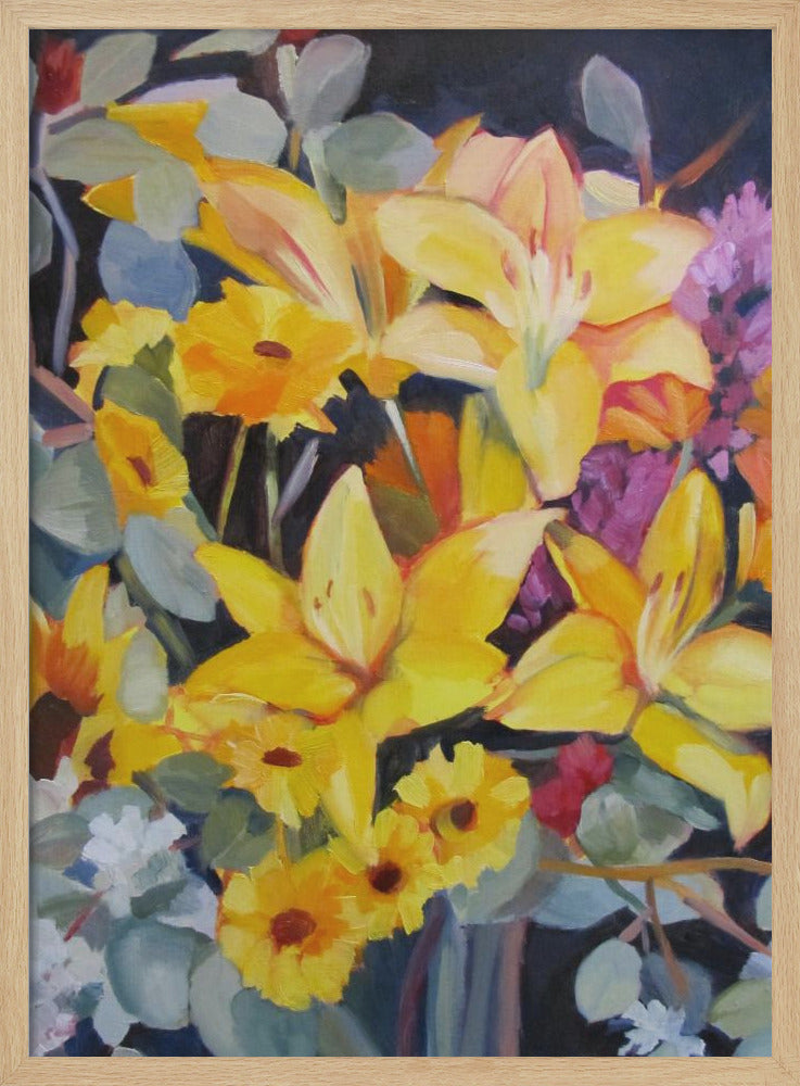 Bouquet - Stretched Canvas, Poster or Fine Art Print I Heart Wall Art