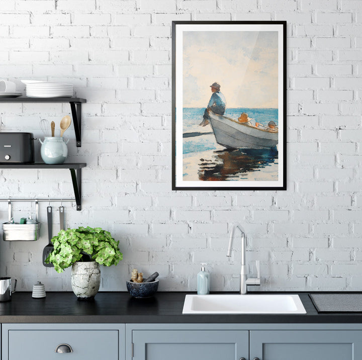 Boys In A Dory by Winslow Homer - Americana Historic Coastal Hamptons Art Print