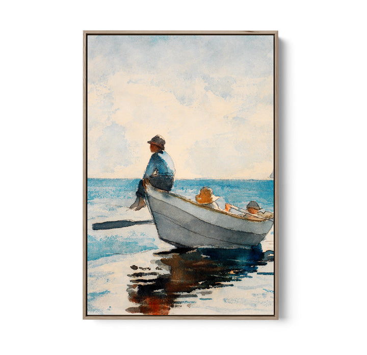 Boys In A Dory by Winslow Homer - Americana Historic Coastal Hamptons Art Print
