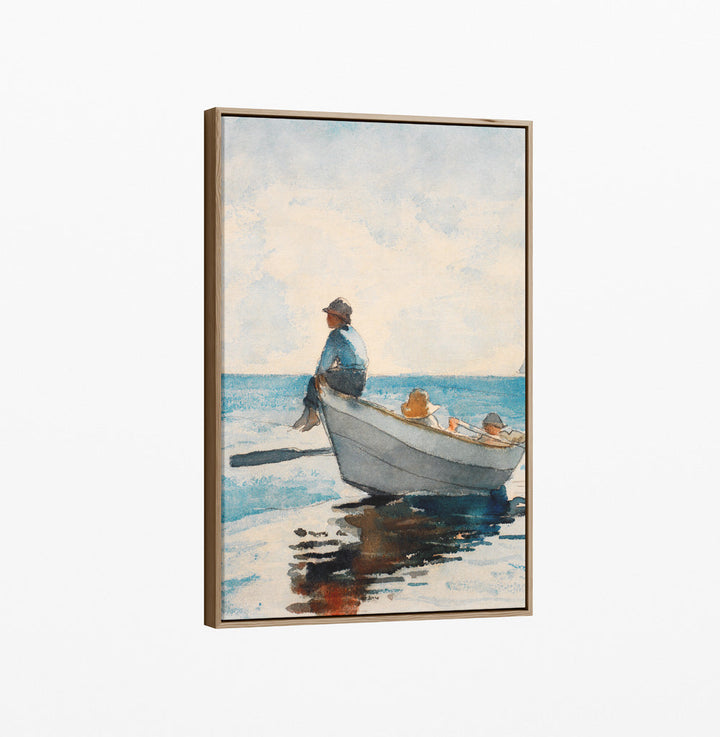 Boys In A Dory by Winslow Homer - Americana Historic Coastal Hamptons Art Print