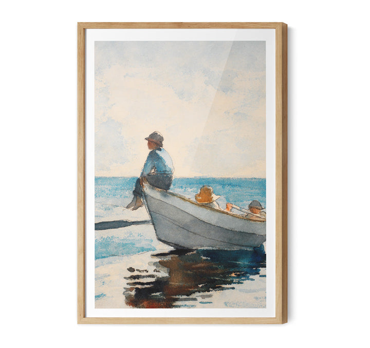 Boys In A Dory by Winslow Homer - Americana Historic Coastal Hamptons Art Print