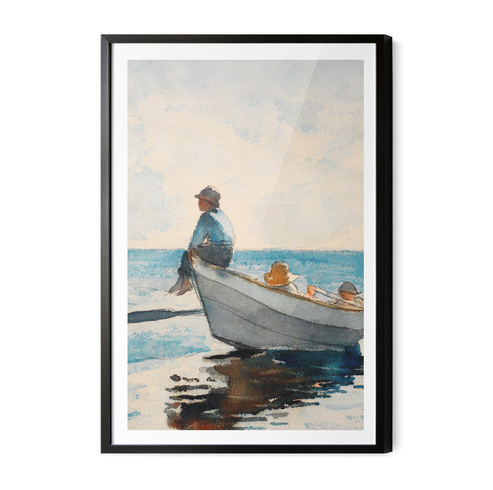 Boys In A Dory by Winslow Homer - Americana Historic Coastal Hamptons Art Print