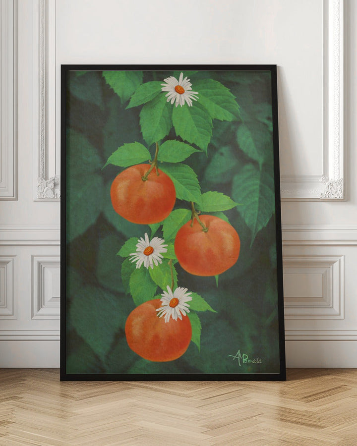 Branch of Mandarin Orange - Stretched Canvas, Poster or Fine Art Print I Heart Wall Art