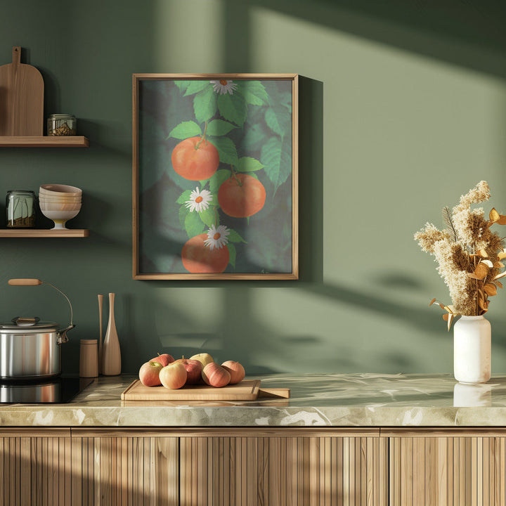 Branch of Mandarin Orange - Stretched Canvas, Poster or Fine Art Print I Heart Wall Art