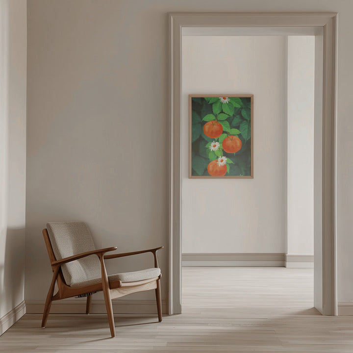 Branch of Mandarin Orange - Stretched Canvas, Poster or Fine Art Print I Heart Wall Art