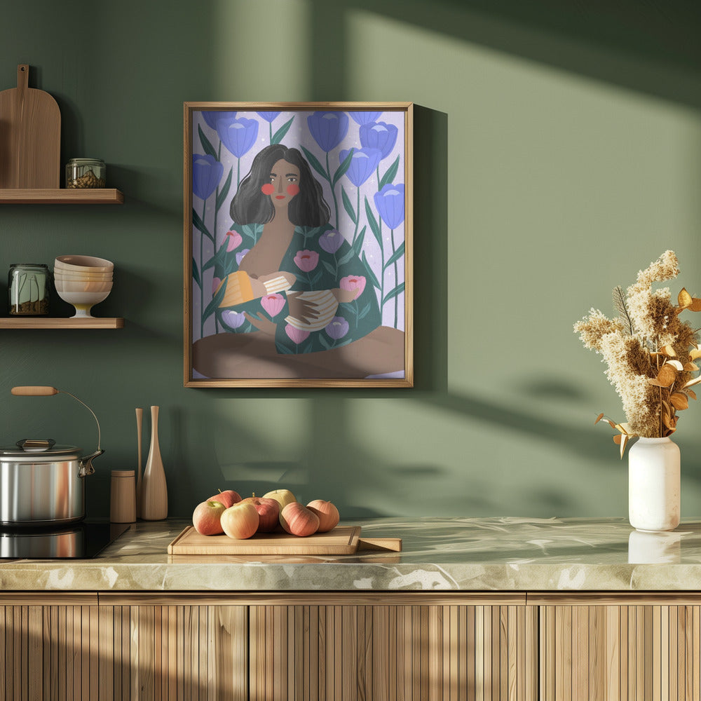 Breastfeeding - Stretched Canvas, Poster or Fine Art Print I Heart Wall Art