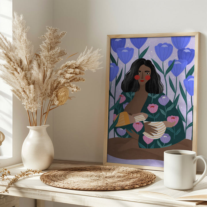 Breastfeeding - Stretched Canvas, Poster or Fine Art Print I Heart Wall Art