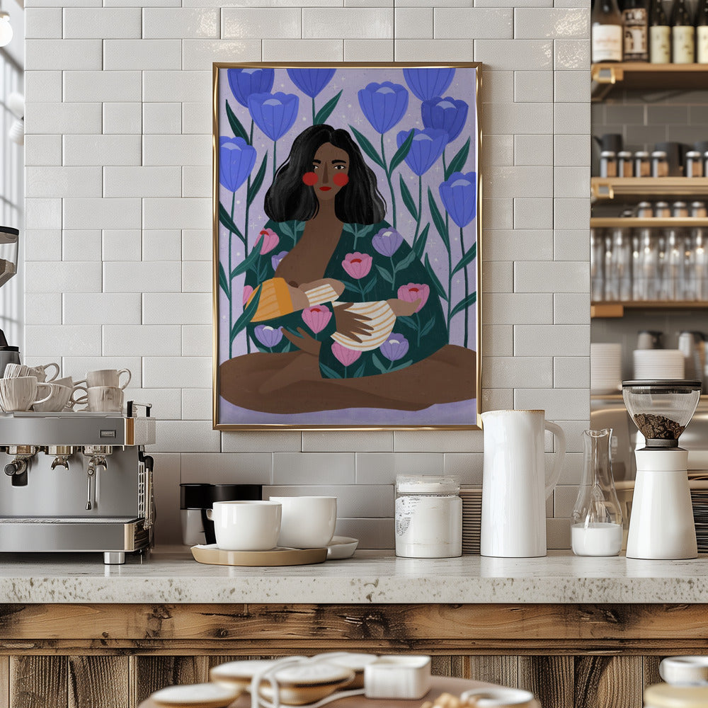 Breastfeeding - Stretched Canvas, Poster or Fine Art Print I Heart Wall Art
