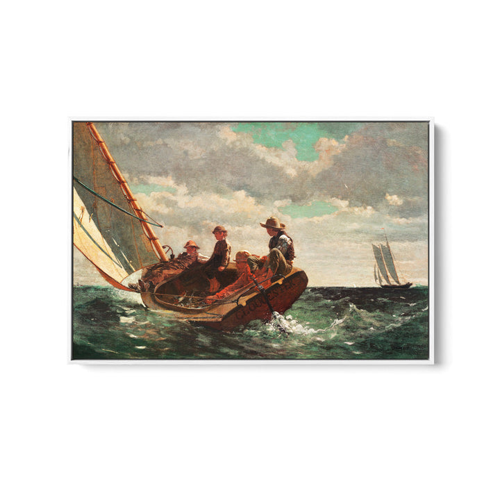 Breezing Up A Fair Wind by Winslow Homer - Americana Coastal Hamptons Art Print