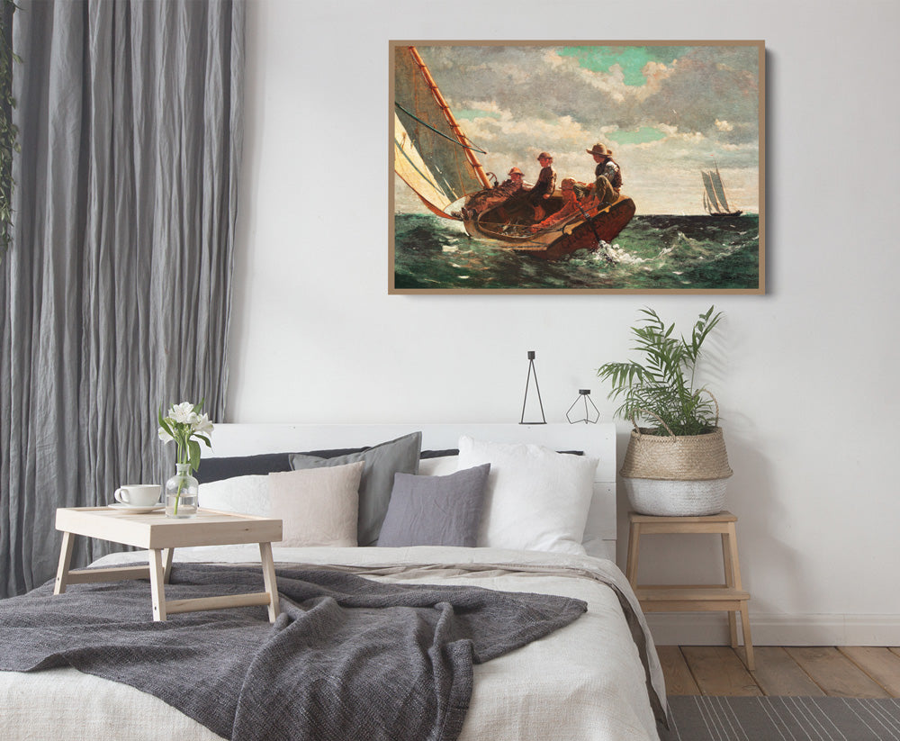Breezing Up A Fair Wind by Winslow Homer - Americana Coastal Hamptons Art Print