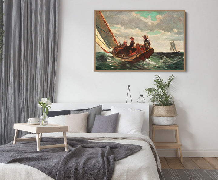 Breezing Up A Fair Wind by Winslow Homer - Americana Coastal Hamptons Art Print