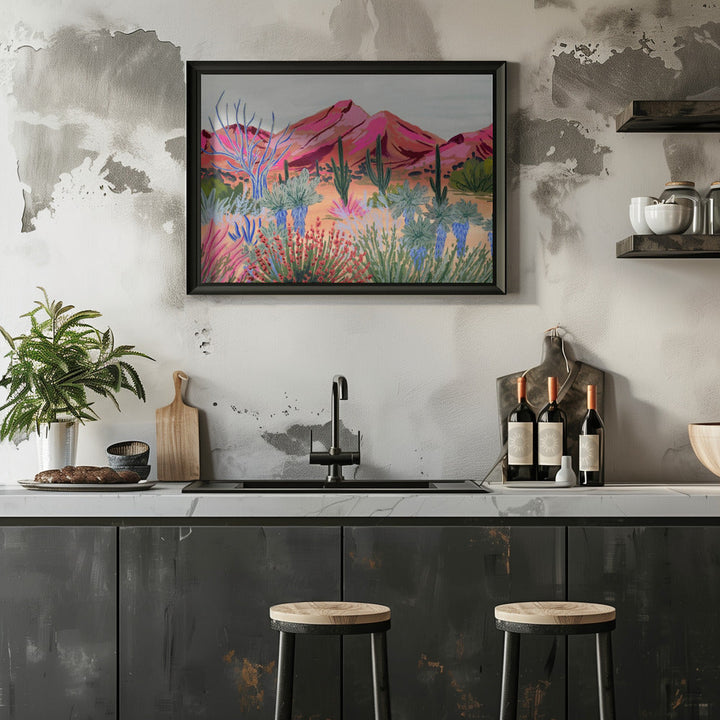 Bright Desert - Stretched Canvas, Poster or Fine Art Print I Heart Wall Art