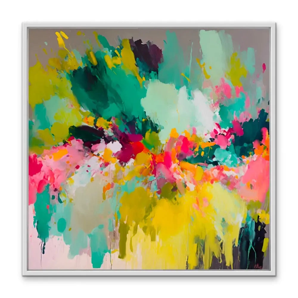 Bright Heart Edition One- Stretched Canvas Canvas Print or Framed Art Print I Heart Wall Art Australia
