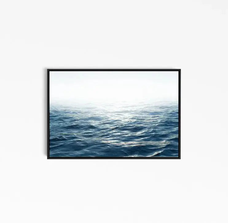Bright Ocean - Photographic Ocean Wall Art Print for Hamptons Coastal Styling - I Heart Wall Art - Poster Print, Canvas Print or Framed Art Print
