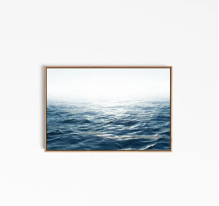 Bright Ocean - Photographic Ocean Wall Art Print for Hamptons Coastal Styling - I Heart Wall Art - Poster Print, Canvas Print or Framed Art Print