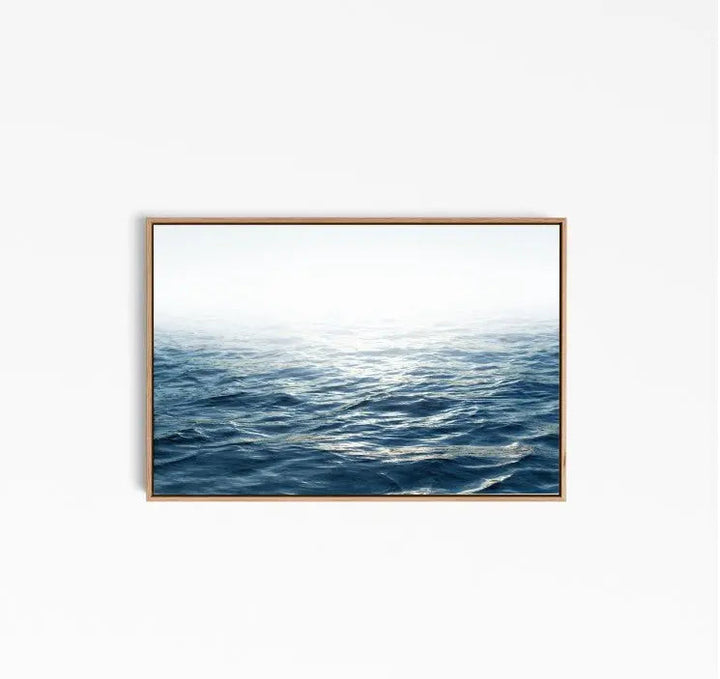 Bright Ocean - Photographic Ocean Wall Art Print for Hamptons Coastal Styling - I Heart Wall Art - Poster Print, Canvas Print or Framed Art Print