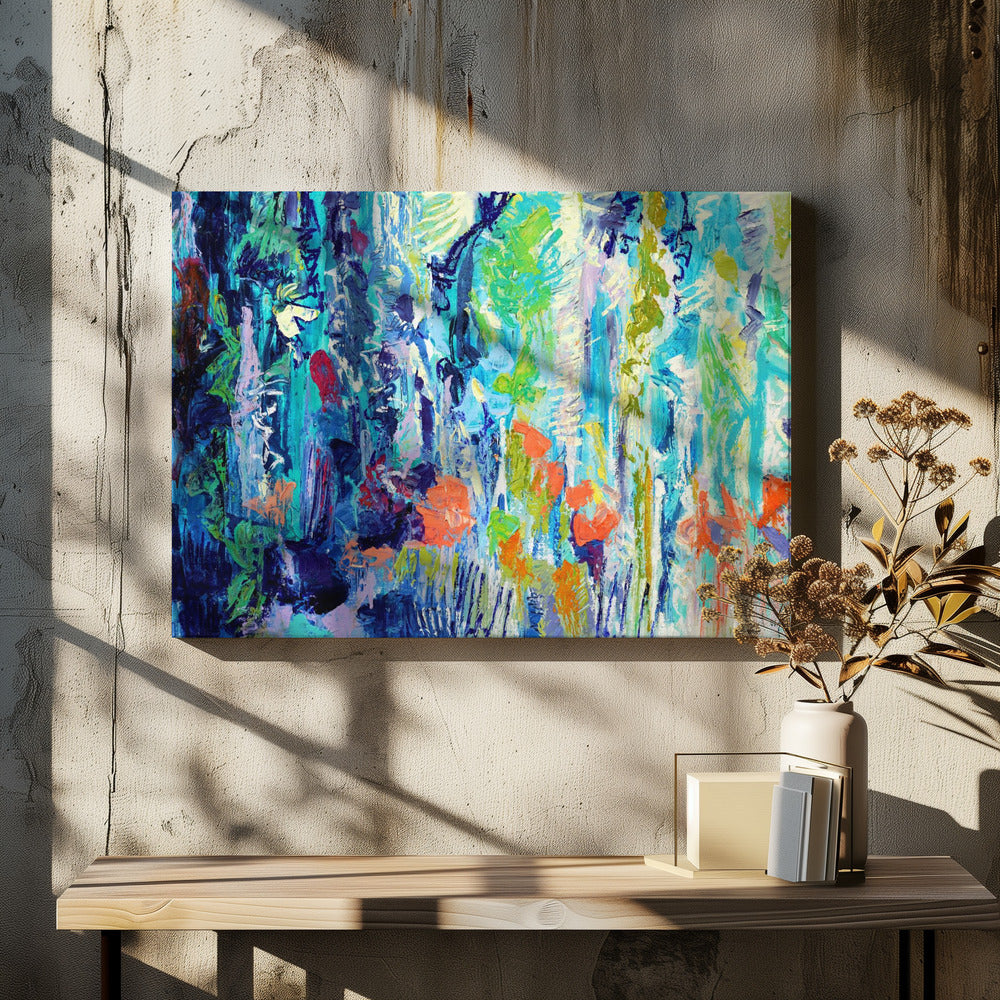 Brilliant Bloom Scape - Stretched Canvas, Poster or Fine Art Print I Heart Wall Art