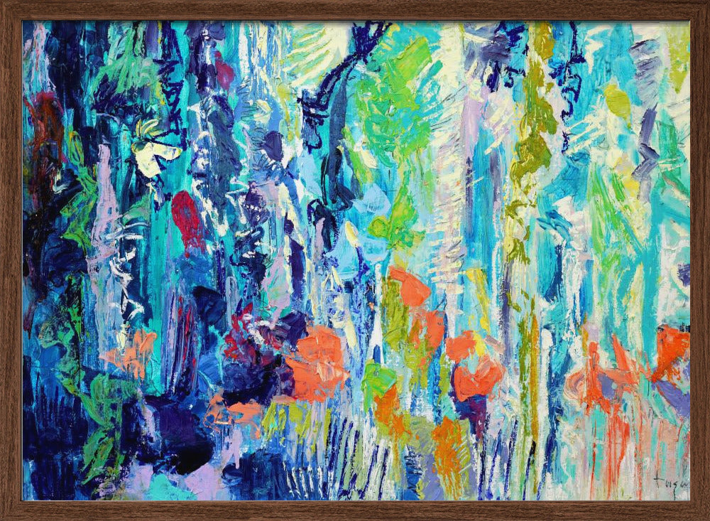 Brilliant Bloom Scape - Stretched Canvas, Poster or Fine Art Print I Heart Wall Art