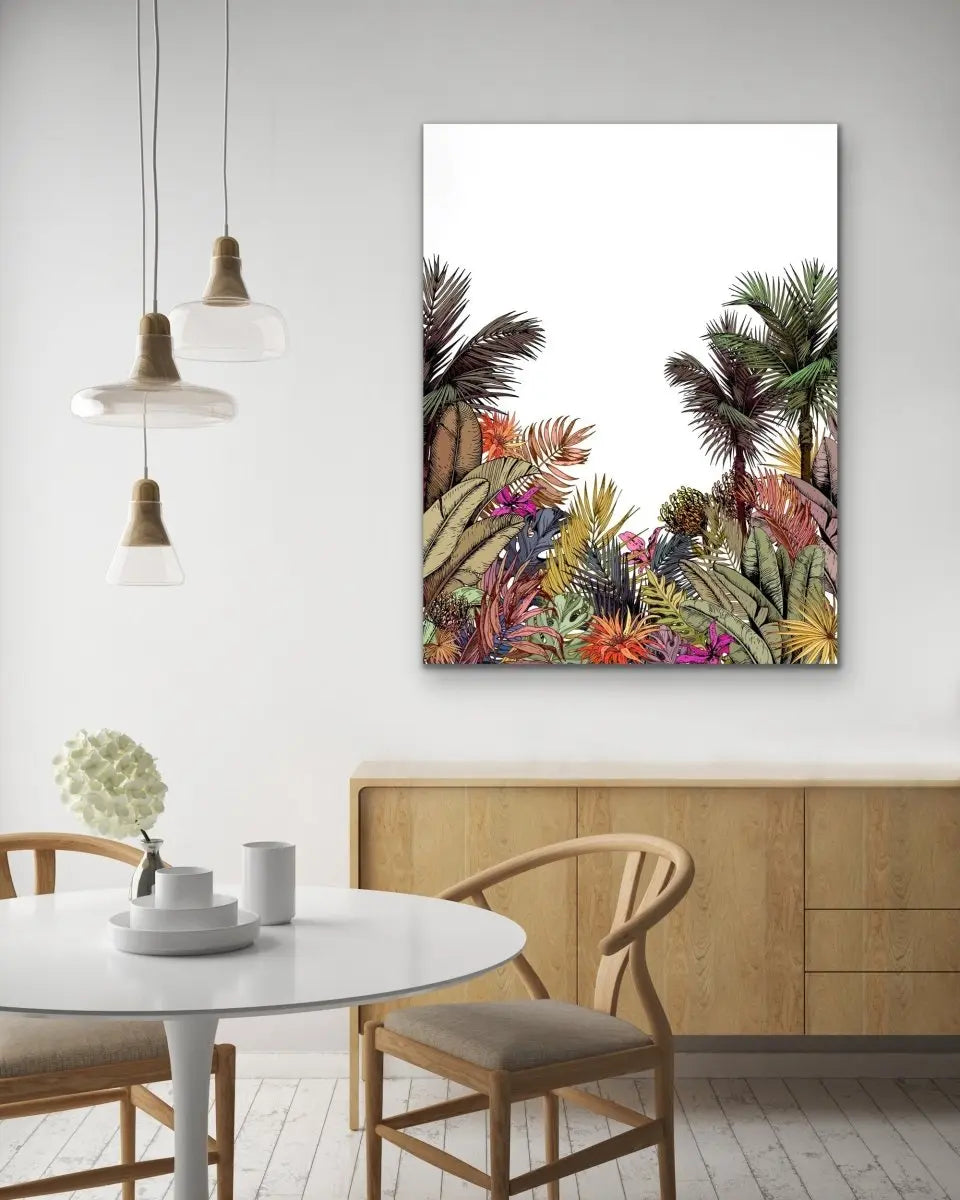 Brisbane - Tropical Jungle Palm Garden Stretched Canvas Print - I Heart Wall Art - Poster Print, Canvas Print or Framed Art Print