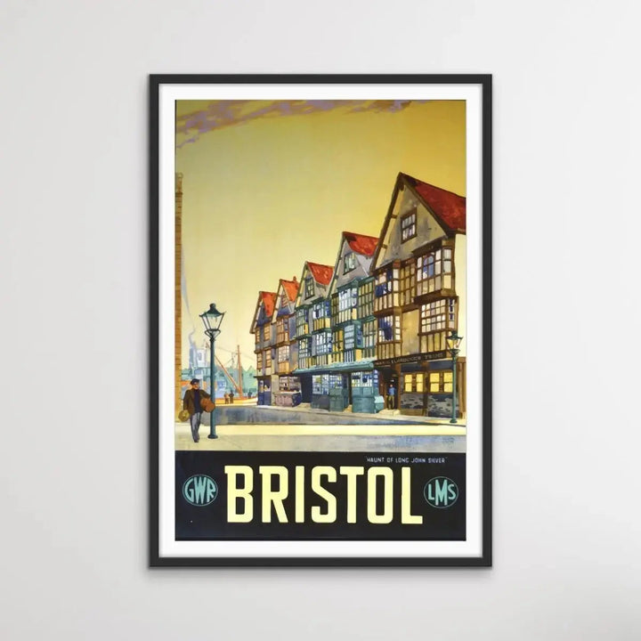 Bristol Vintage Travel Poster - I Heart Wall Art - Poster Print, Canvas Print or Framed Art Print