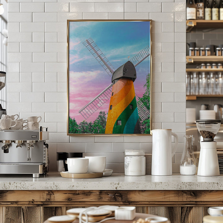 Brixton Wind Mill - Stretched Canvas, Poster or Fine Art Print I Heart Wall Art