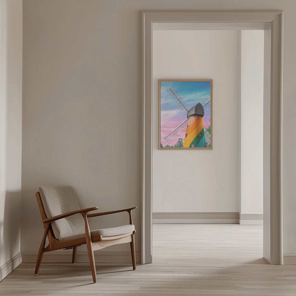 Brixton Wind Mill - Stretched Canvas, Poster or Fine Art Print I Heart Wall Art
