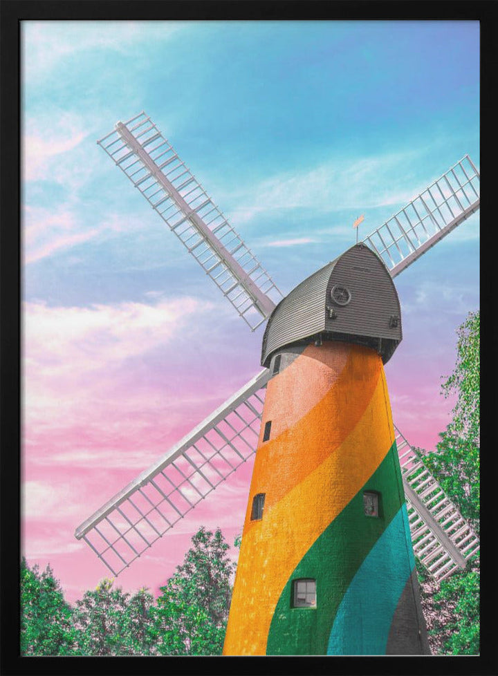 Brixton Wind Mill - Stretched Canvas, Poster or Fine Art Print I Heart Wall Art