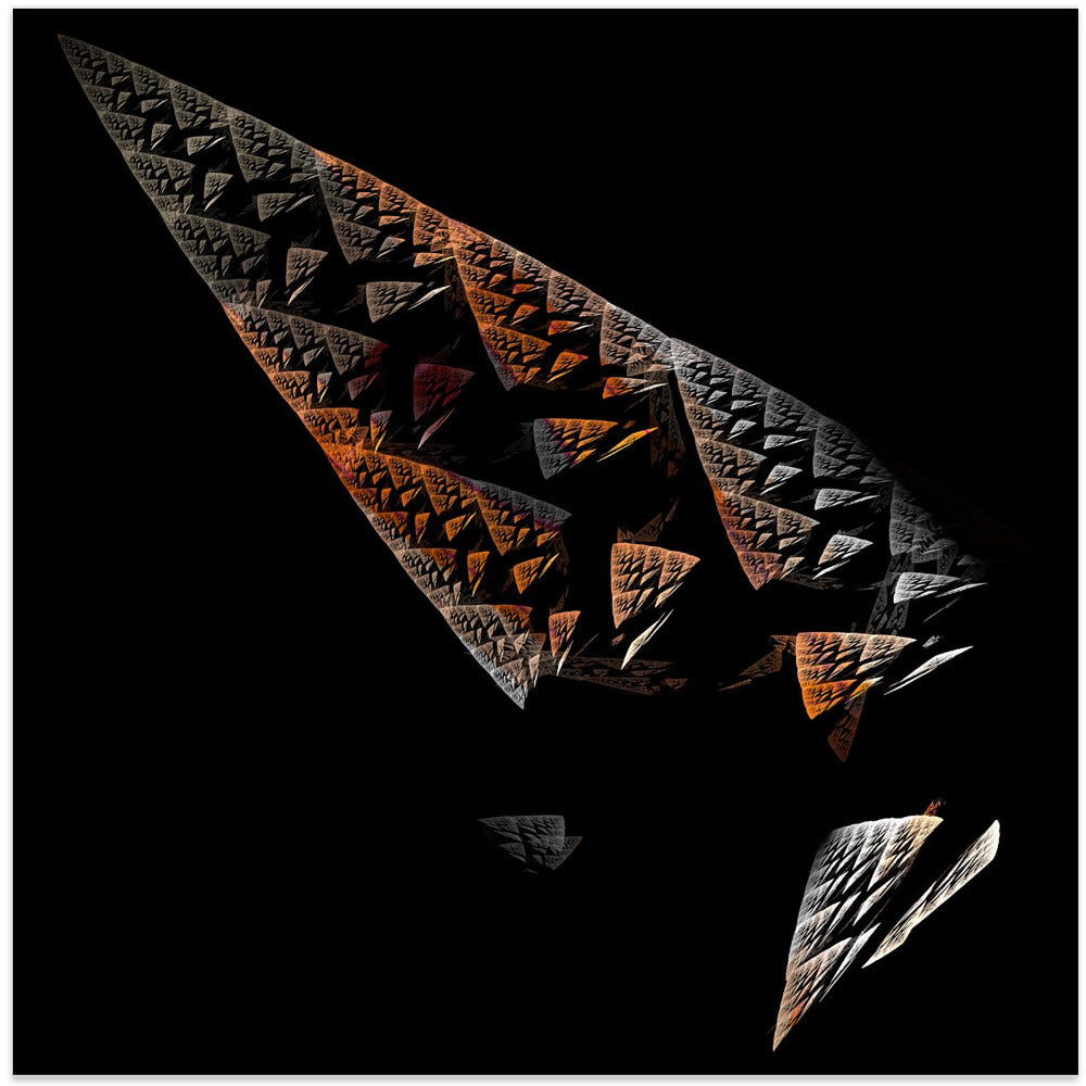 Broken Obelisk - Square Stretched Canvas, Poster or Fine Art Print I Heart Wall Art