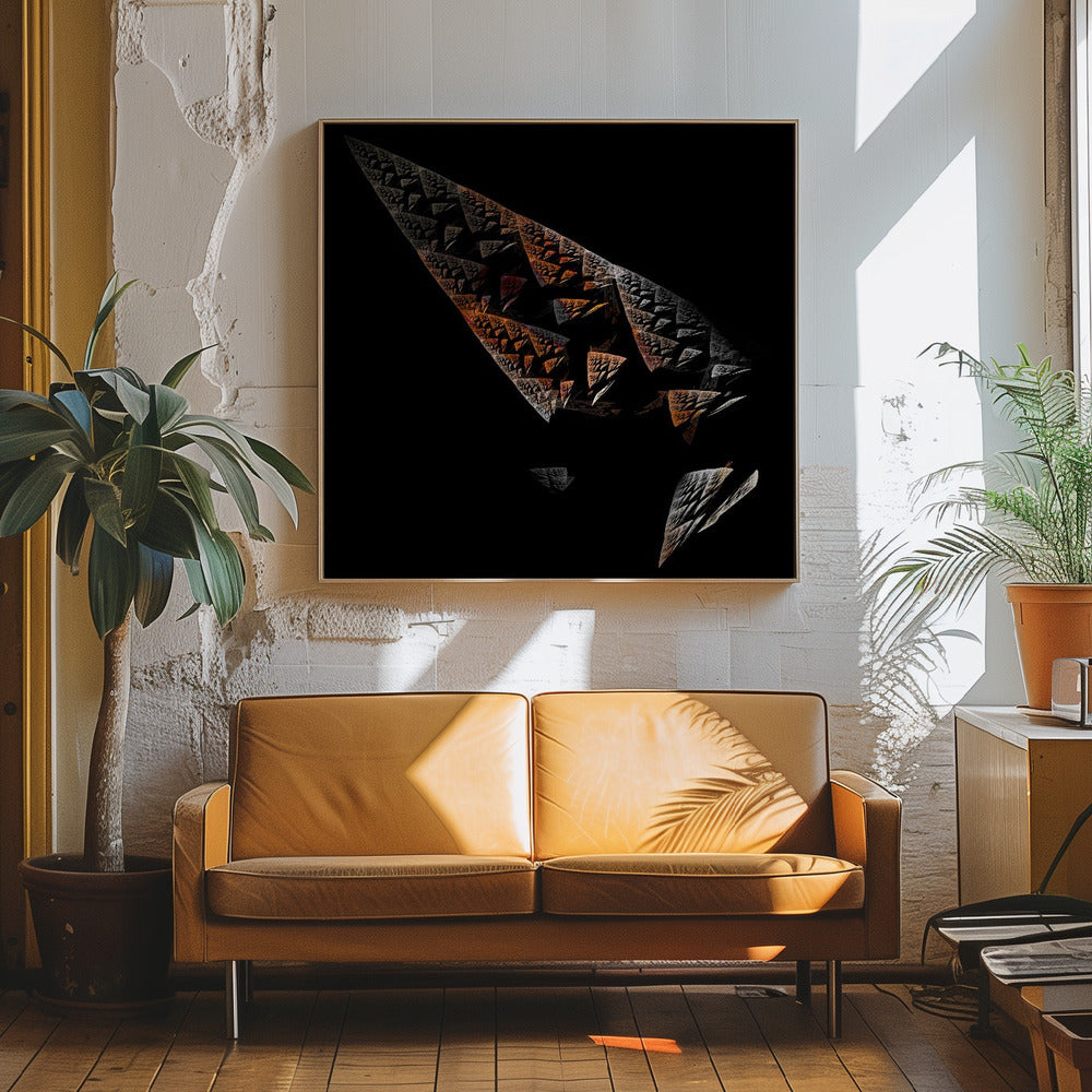 Broken Obelisk - Square Stretched Canvas, Poster or Fine Art Print I Heart Wall Art