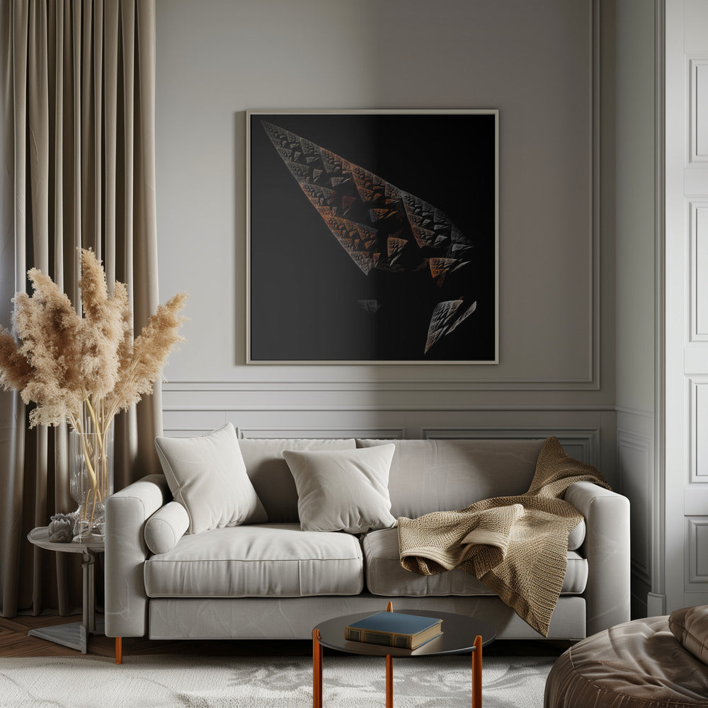 Broken Obelisk - Square Stretched Canvas, Poster or Fine Art Print I Heart Wall Art