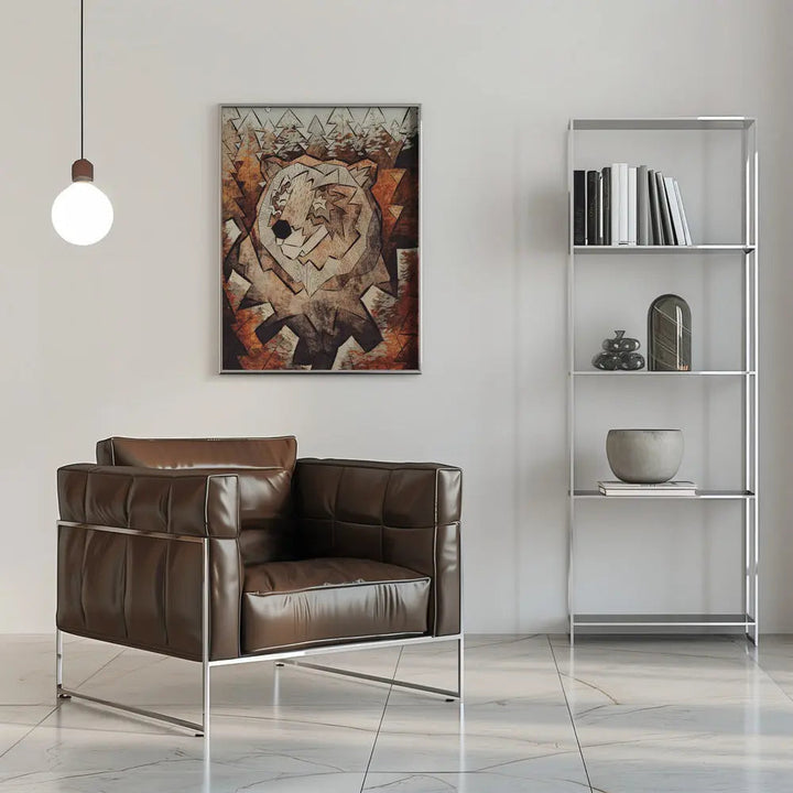 Brown Forest Bear - Stretched Canvas, Poster or Fine Art Print I Heart Wall Art