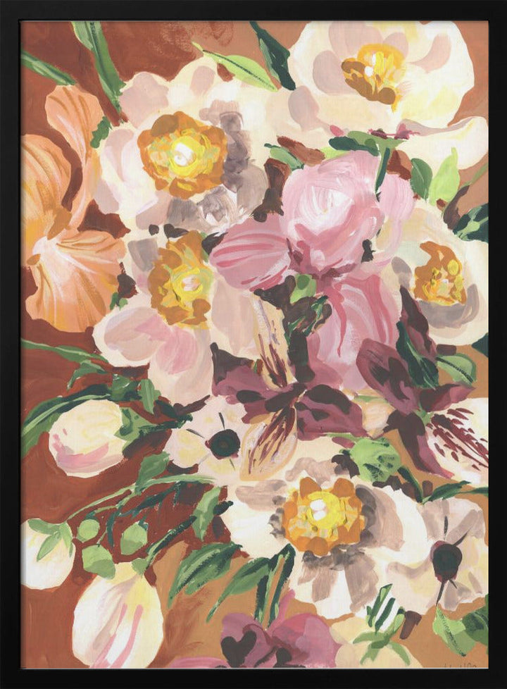 Brown Orchids - Stretched Canvas, Poster or Fine Art Print I Heart Wall Art