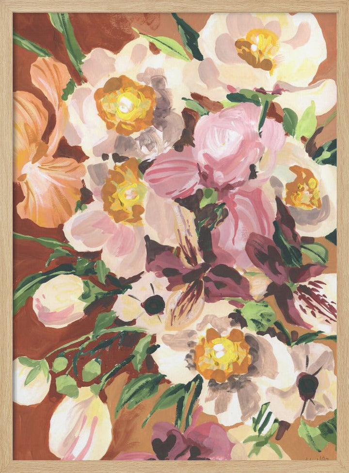 Brown Orchids - Stretched Canvas, Poster or Fine Art Print I Heart Wall Art
