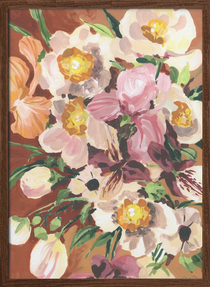 Brown Orchids - Stretched Canvas, Poster or Fine Art Print I Heart Wall Art