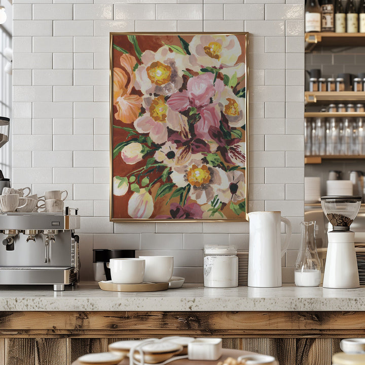 Brown Orchids - Stretched Canvas, Poster or Fine Art Print I Heart Wall Art