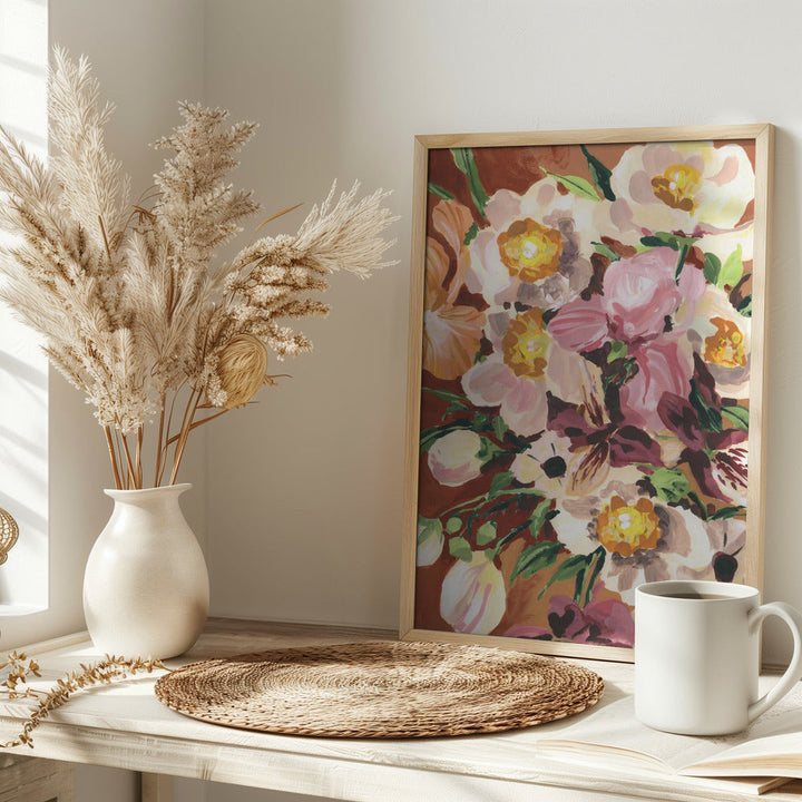 Brown Orchids - Stretched Canvas, Poster or Fine Art Print I Heart Wall Art