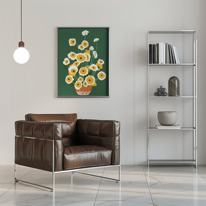 Brown Pot - Stretched Canvas, Poster or Fine Art Print I Heart Wall Art