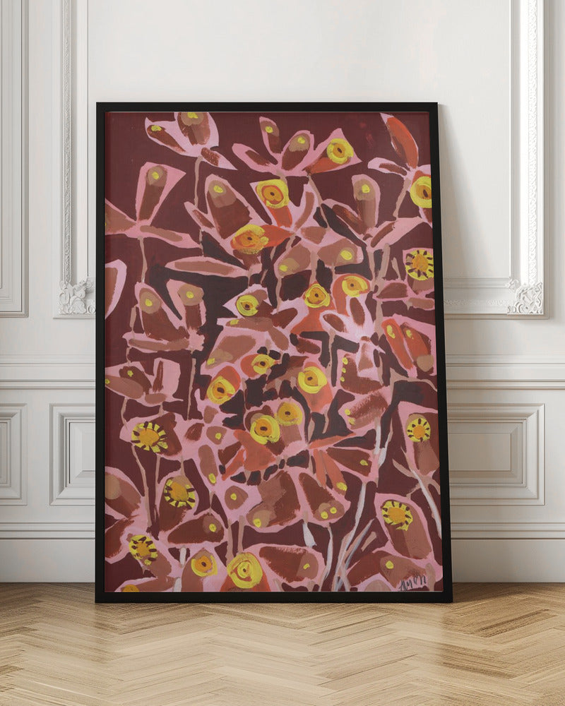 Brown Retro Butterflies - Stretched Canvas, Poster or Fine Art Print I Heart Wall Art