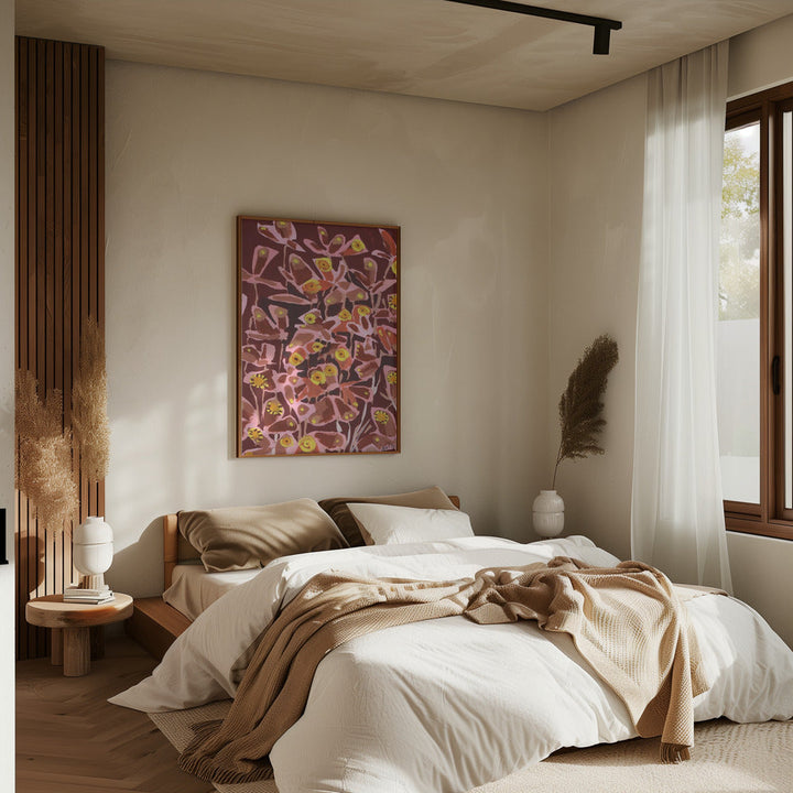 Brown Retro Butterflies - Stretched Canvas, Poster or Fine Art Print I Heart Wall Art