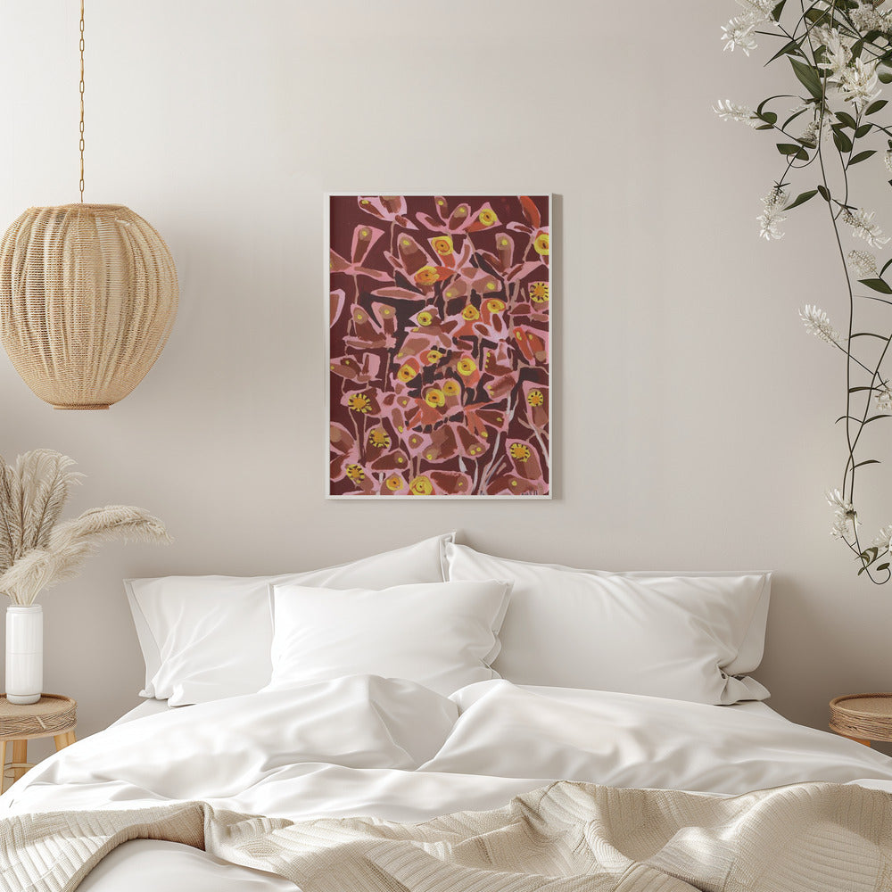 Brown Retro Butterflies - Stretched Canvas, Poster or Fine Art Print I Heart Wall Art
