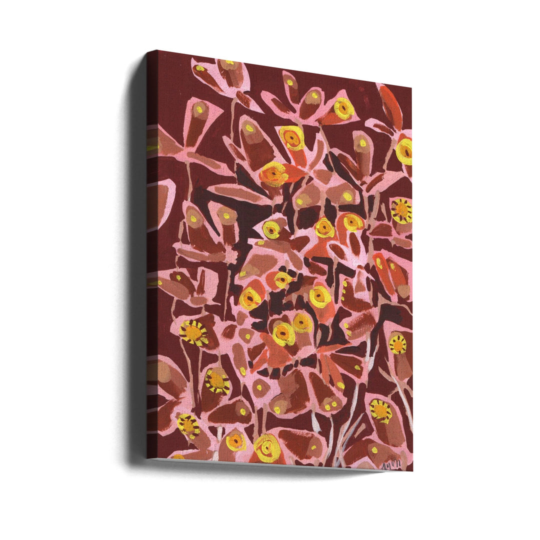 Brown Retro Butterflies - Stretched Canvas, Poster or Fine Art Print I Heart Wall Art
